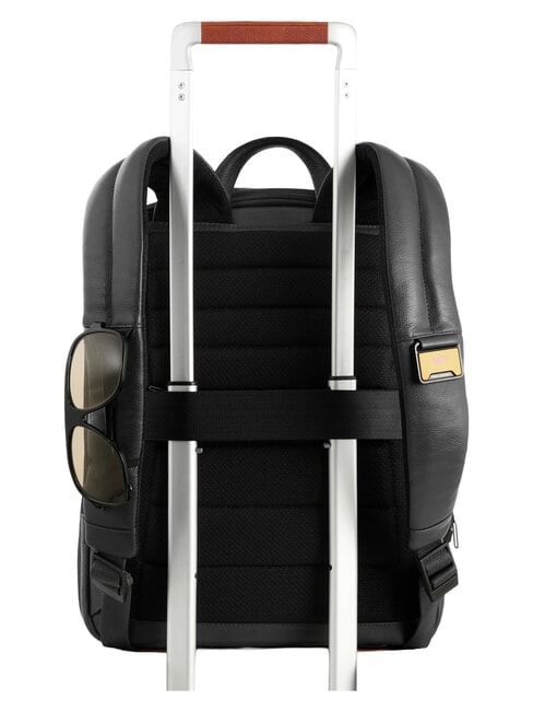 RUSSEL 14-Zoll-Laptop-Rucksack aus Leder Schwarz - PC-Rucks&auml;cke