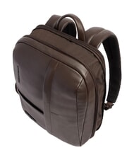 PIQUADRO RUSSEL 14-Zoll-Laptop-Rucksack aus Leder MORO - PC-Rucks&auml;cke - 4