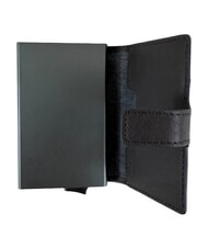 PIQUADRO BLACK SQUARE Kartenhalter aus Leder gr&uuml;n / dunkelbraun - Brieftaschen Herren - 2