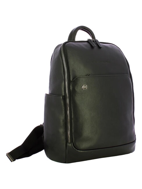 BLACK SQUARE 13-Zoll-Laptop-Rucksack aus Leder Schwarz - PC-Rucks&auml;cke