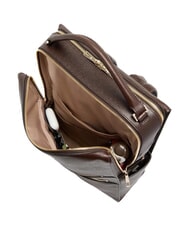 PIQUADRO PATRICIA 15,6-Zoll-Laptop-Rucksack aus Leder BRAUN - Damentaschen - 4