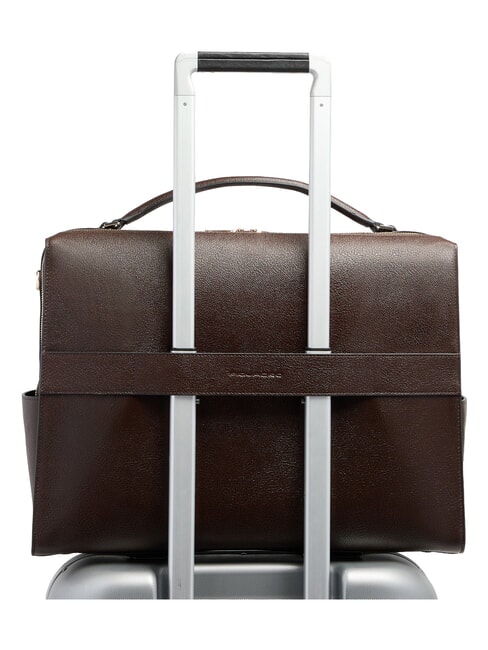 PATRICIA 14-Zoll-Laptoptasche aus Leder BRAUN - Arbeitstaschen