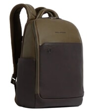 PIQUADRO BLACK SQUARE  14" Laptop-Rucksack aus Leder gr&uuml;n / dunkelbraun - PC-Rucks&auml;cke - 2