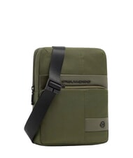 PIQUADRO WOLLEM iPad Mini-Tasche aus Stoff und Leder GR&Uuml;N - Umh&auml;ngetaschen Herren - 2
