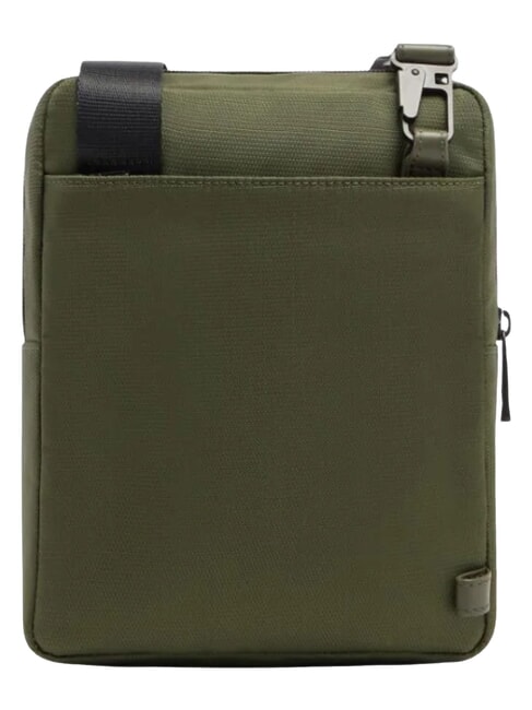 WOLLEM iPad Mini-Tasche aus Stoff und Leder GR&Uuml;N - Umh&auml;ngetaschen Herren