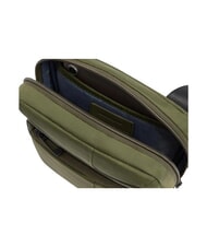 PIQUADRO WOLLEM iPad Mini-Tasche aus Stoff und Leder GR&Uuml;N - Umh&auml;ngetaschen Herren - 4