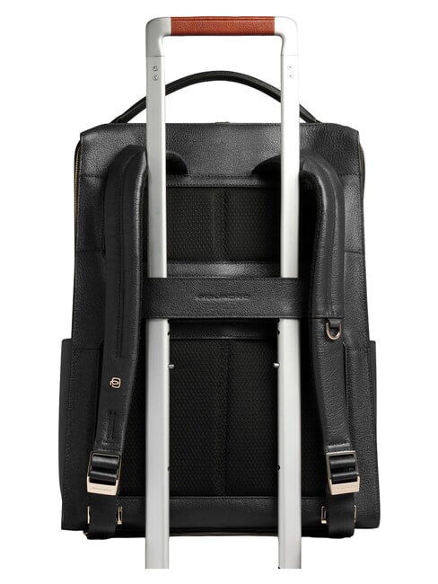 PATRICIA 15,6-Zoll-Laptop-Rucksack aus Leder Schwarz - Damentaschen