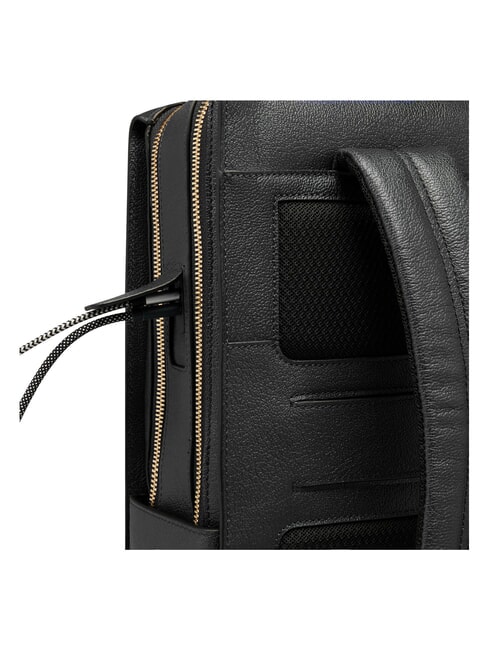 PATRICIA 15,6-Zoll-Laptop-Rucksack aus Leder Schwarz - Damentaschen