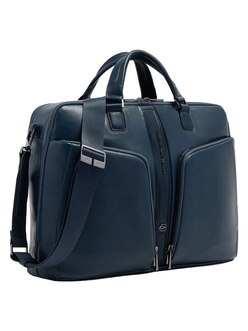 W143 15,6"-Laptoptasche aus Leder Blau - Arbeitstaschen
