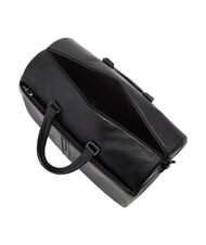 PIQUADRO W143 Reisetasche aus Leder Schwarz - Reisetaschen - 4