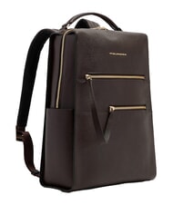 PIQUADRO W140 Damen-Lederrucksack f&uuml;r 14-Zoll-Laptop BRAUN - PC-Rucks&auml;cke - 2
