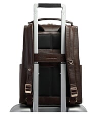 PIQUADRO W140 Damen-Lederrucksack f&uuml;r 14-Zoll-Laptop BRAUN - PC-Rucks&auml;cke - 3