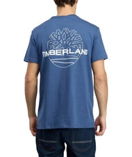 TIMBERLAND Y2K Baumwoll-T-Shirt, kurze &Auml;rmel Ozean - Herren-T-Shirts - 2
