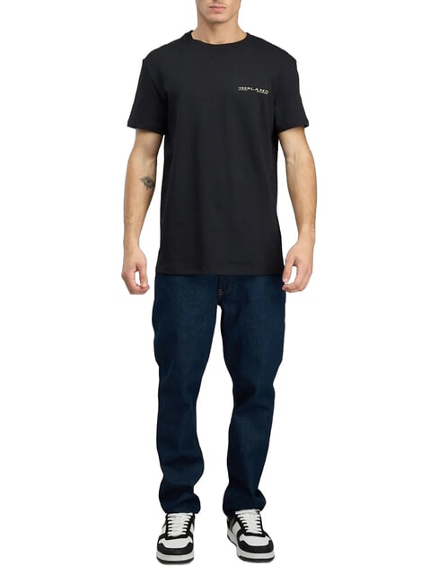 Y2K Baumwoll-T-Shirt, kurze &Auml;rmel SCHWARZ - Herren-T-Shirts