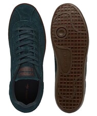LACOSTE BASESHOT Ledersneakers dunkelgr&uuml;n/dunkelgummi - Herrenschuhe - 3