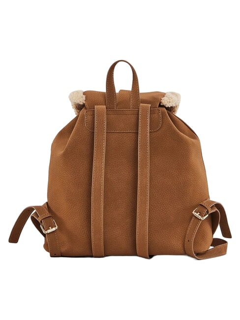 LYNN Rucksack mit Taschen und Metalllogo br&auml;unen - Damentaschen