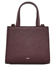 GAUD&Igrave; EMILY FLOCK Mini-Einkaufstasche mit Logo und Schultergurt Burgund - Damentaschen - 3