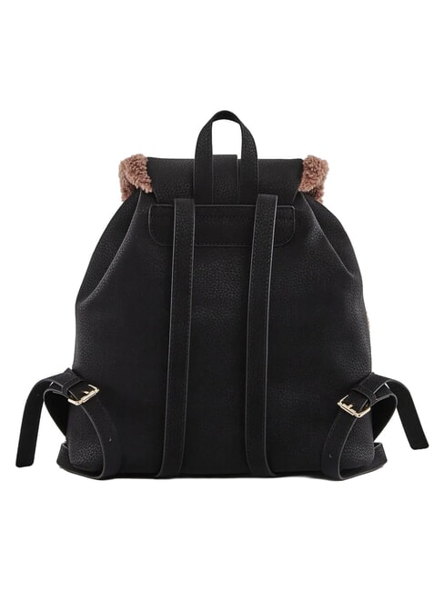 LYNN Rucksack mit Taschen und Metalllogo SCHWARZ - Damentaschen
