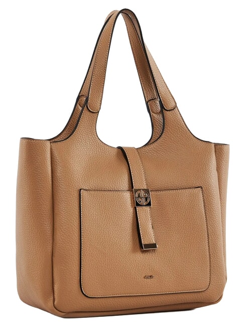 LYNN PLAIN Einkaufstasche mit Vordertasche Sand - Damentaschen