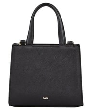 GAUD&Igrave; EMILY FLOCK Mini-Einkaufstasche mit Logo und Schultergurt SCHWARZ - Damentaschen - 3