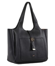 GAUD&Igrave; LYNN PLAIN Einkaufstasche mit Vordertasche SCHWARZ - Damentaschen - 2