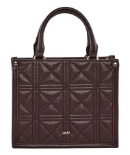 GAUD&Igrave; LETIZIA Mini-Einkaufstasche mit Anh&auml;nger Burgund - Damentaschen - 3
