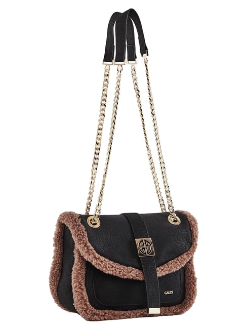 LYNN Mini-Tasche mit Ketten-Schulterriemen SCHWARZ - Damentaschen