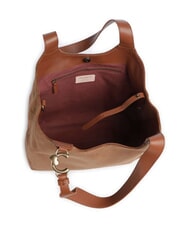 COCCINELLE C-EASY CORDURO Leder-Schultertasche Cognac - Damentaschen - 5