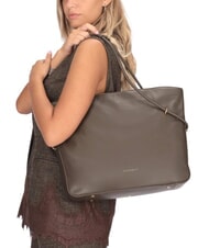 COCCINELLE LIZZIE Leder-Schultertasche Dreck - Damentaschen - 2