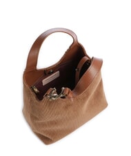 COCCINELLE C-EASY CORDURO Schultertasche mit Schultergurt Cognac - Damentaschen - 5