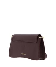 COCCINELLE C-ME Tasche aus geh&auml;mmertem Leder mit Klappe Beere - Damentaschen - 3