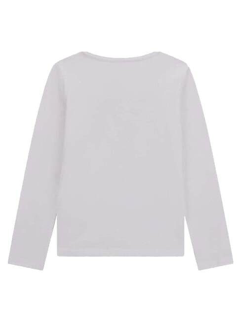 KIDS Langarmshirt mit Metallic-Streifen purwei&szlig; - Kinder-T-Shirt