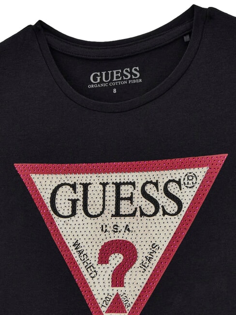 KIDS Kurzarm-T-Shirt mit Strasssteinen jetbla - Kinder-T-Shirt