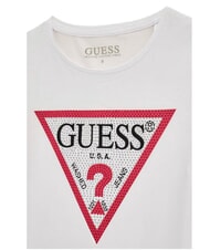 GUESS KIDS Kurzarm-T-Shirt mit Strasssteinen purwei&szlig; - Kinder-T-Shirt - 3