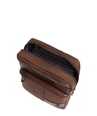 PIQUADRO WOLLEM iPad Mini-Tasche aus Stoff und Leder BRAUN - Umh&auml;ngetaschen Herren - 4