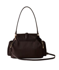 BORBONESE POCHE Schultertasche mit Schultergurt Schokolade - Damentaschen - 3