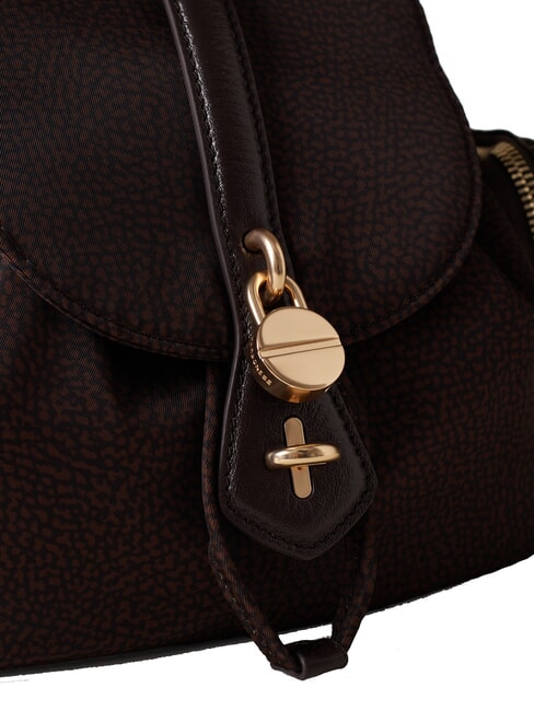 POCHE Schultertasche mit Schultergurt Schokolade - Damentaschen