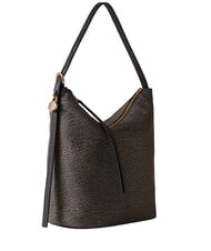 BORBONESE PRIVE Vertikale Schultertasche Teer - Damentaschen - 2