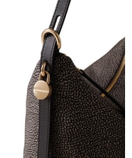 BORBONESE PRIVE Vertikale Schultertasche Teer - Damentaschen - 4