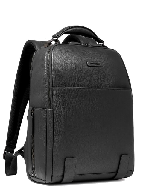MODUS SPECIALE 14-Zoll-Laptop-Rucksack aus Leder Schwarz - PC-Rucks&auml;cke