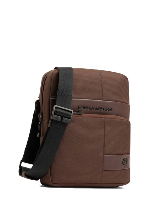 WOLLEM iPad Mini-Tasche aus Stoff und Leder BRAUN - Umh&auml;ngetaschen Herren