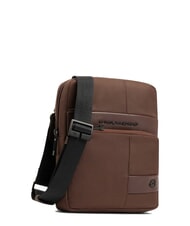 PIQUADRO WOLLEM iPad Mini-Tasche aus Stoff und Leder BRAUN - Umh&auml;ngetaschen Herren - 2