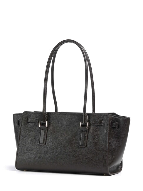 HAMILTON MODERNE Schultertasche aus Leder Schokolade - Damentaschen