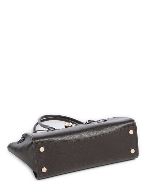 HAMILTON MODERNE Schultertasche aus Leder Schokolade - Damentaschen