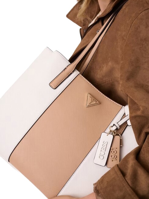 NOELLE 2 Schultertasche Cremewei&szlig;/Beige - Damentaschen