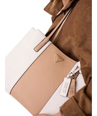 GUESS NOELLE 2 Schultertasche Cremewei&szlig;/Beige - Damentaschen - 4