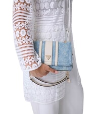 GUESS NOELLE 2 Umh&auml;ngetasche Denim-Logo - Damentaschen - 2