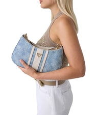 GUESS NOELLE 2 Verstellbare Schultertasche Denim-Logo - Damentaschen - 2