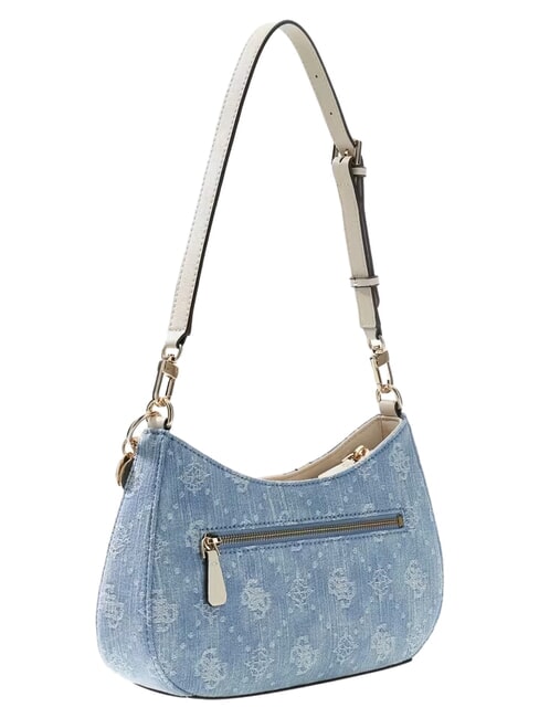 NOELLE 2 Verstellbare Schultertasche Denim-Logo - Damentaschen