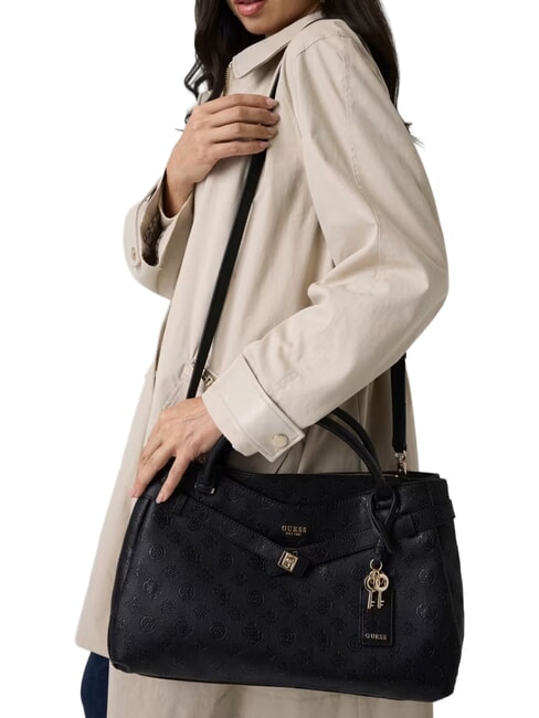 ELLA Handtasche mit Schulterriemen schwarzes Logo - Damentaschen